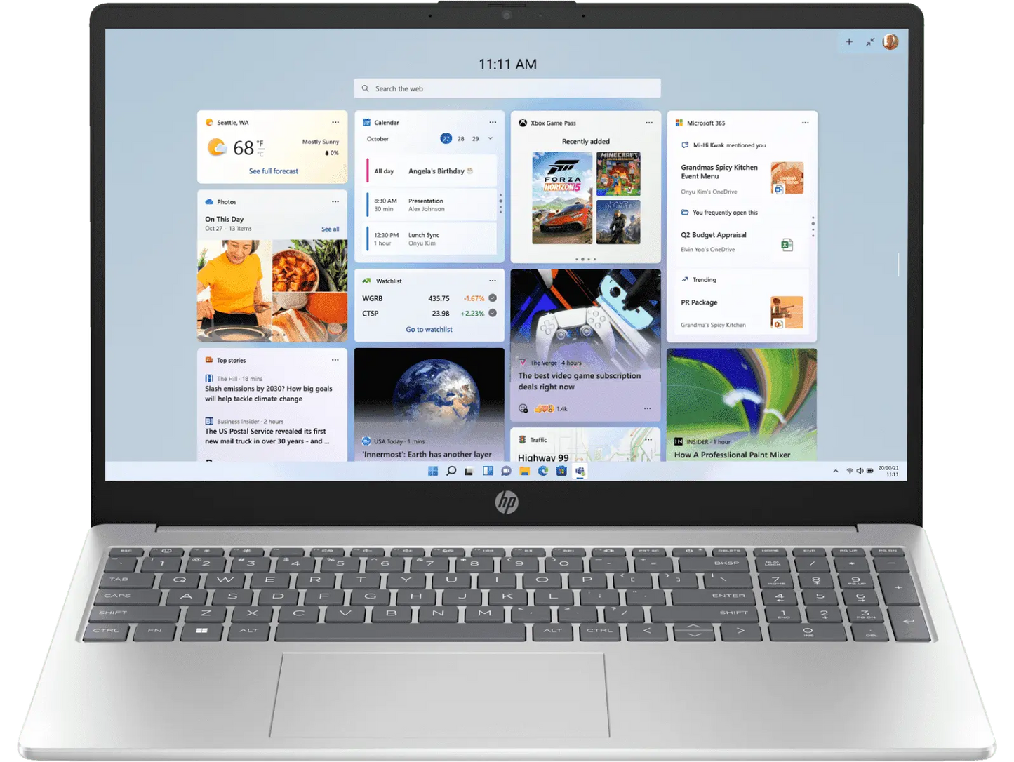 HP Laptop 15-fc0476AU AMD Ryzen 7 5825U/16GB RAM/512GB SSD/Win11/Microsoft Office Home 2024 /AMD Radeon Graphics Card/Screen Inch 15.6/Natural silver