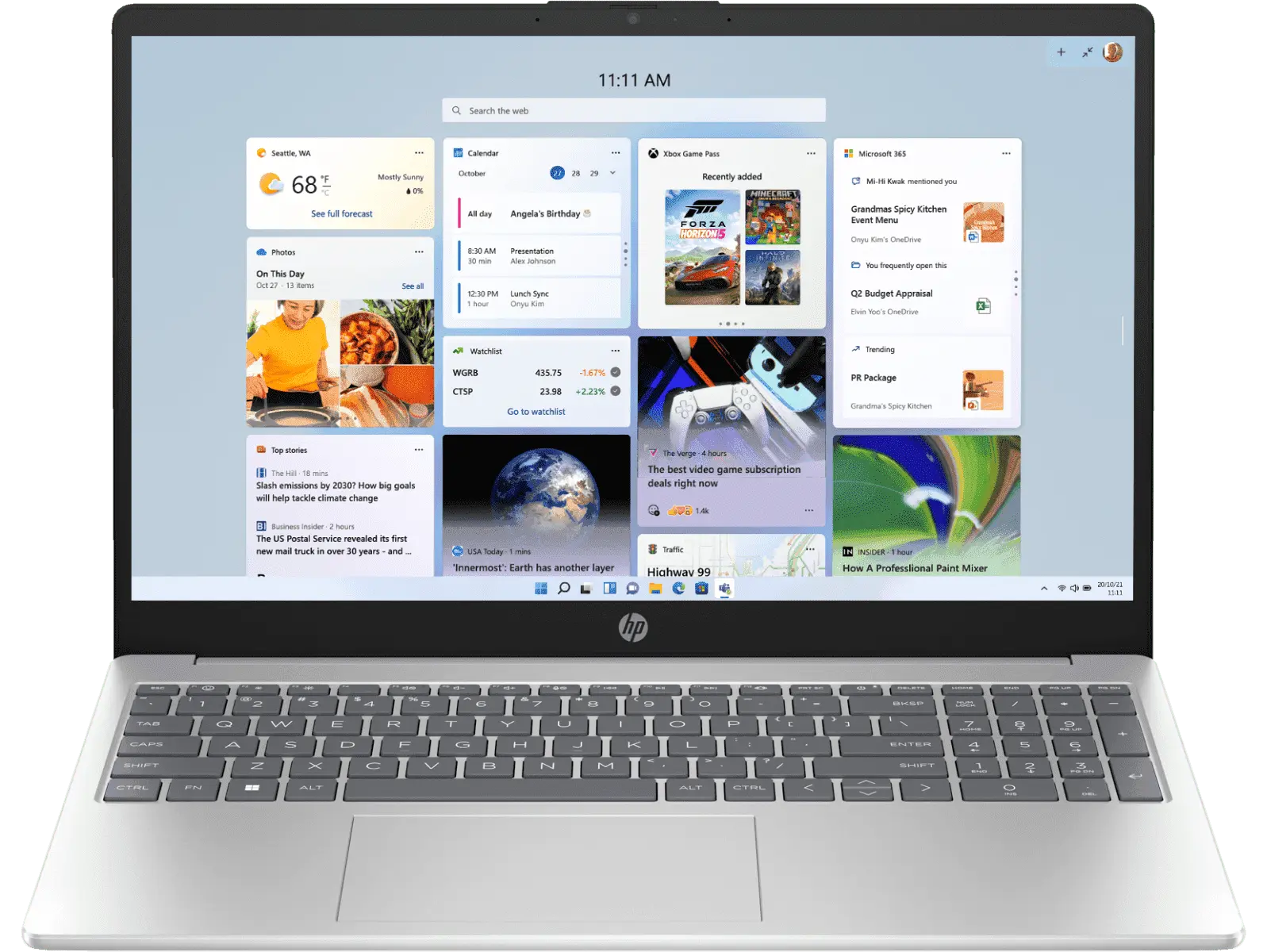 HP Laptop 15-fc0476AU AMD Ryzen 7 5825U/16GB RAM/512GB SSD/Win11/Microsoft Office Home 2024 /AMD Radeon Graphics Card/Screen Inch 15.6/Natural silver