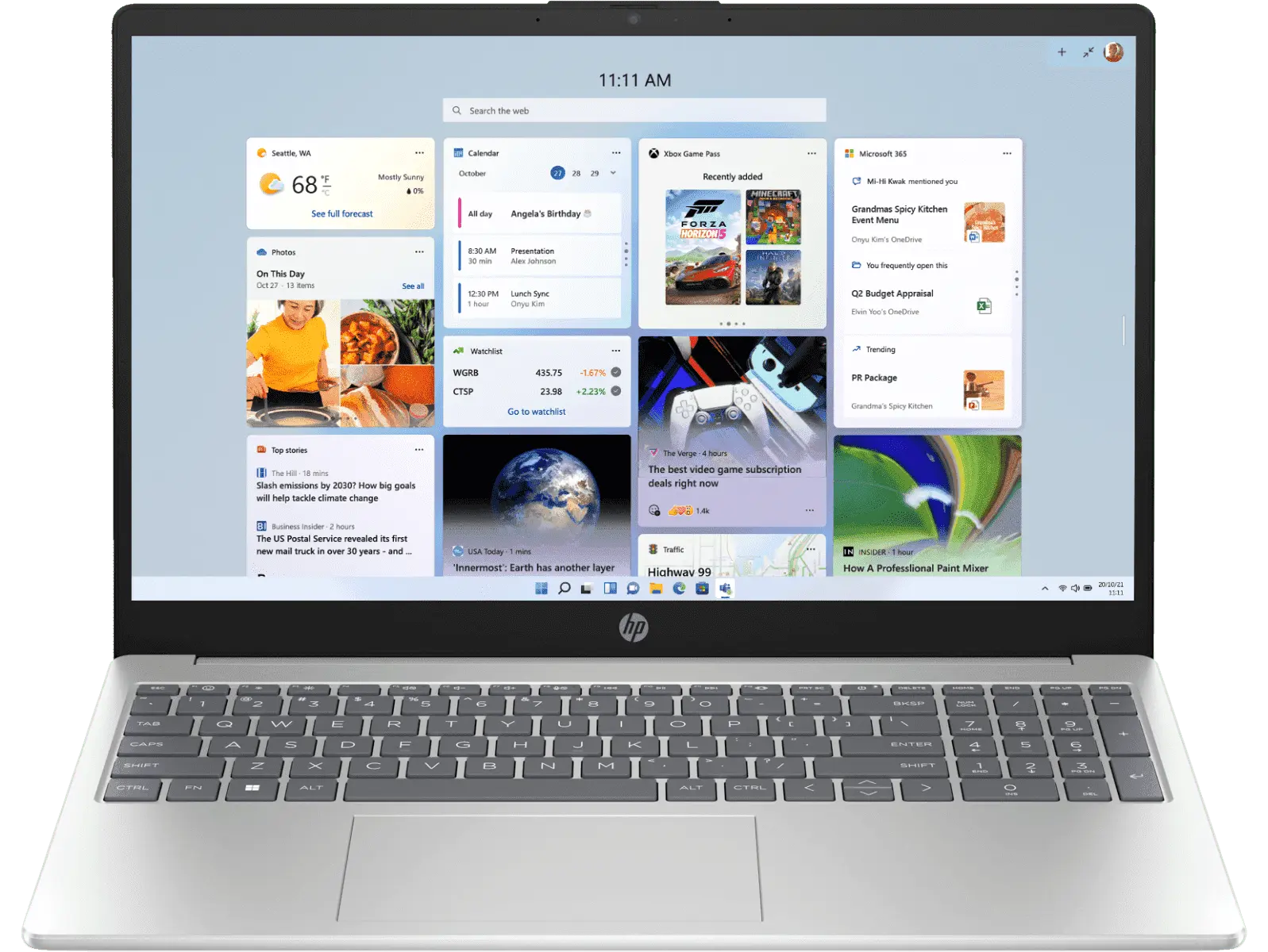 HP Laptop 15s-FC0154AU AMD Ryzen 3 7320U Processor/8GB RAM/512GB SSD/Win11/Microsoft Office Home & Student 2021/AMD Radeon Graphic Card/Screen Inch 15.6/Natural silver