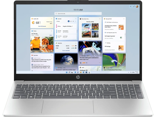 HP Laptop 15-fc0155AU AMD Ryzen 5 7520U/8GB RAM/512GB SSD/Win11/Microsoft Office Home & Student 2021/AMD Radeo Graphics Card/Screen Inch 15.6/Natural silver