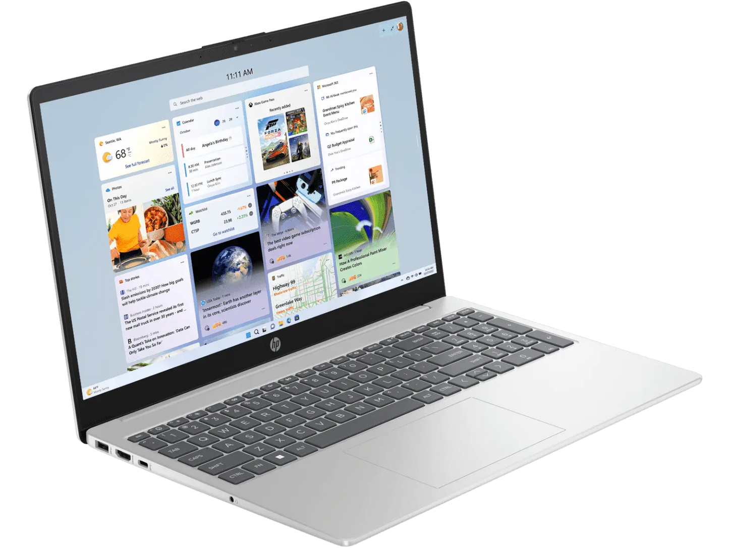 HP Laptop 15-FD0552TU 13th Gen Intel Core i5-1334U Processor/16GB RAM/1TB HDD/Win11/Microsoft Office Home 2024/ Intel Iris X Graphics Card/ Screen Inch 15.6/ Natural silver