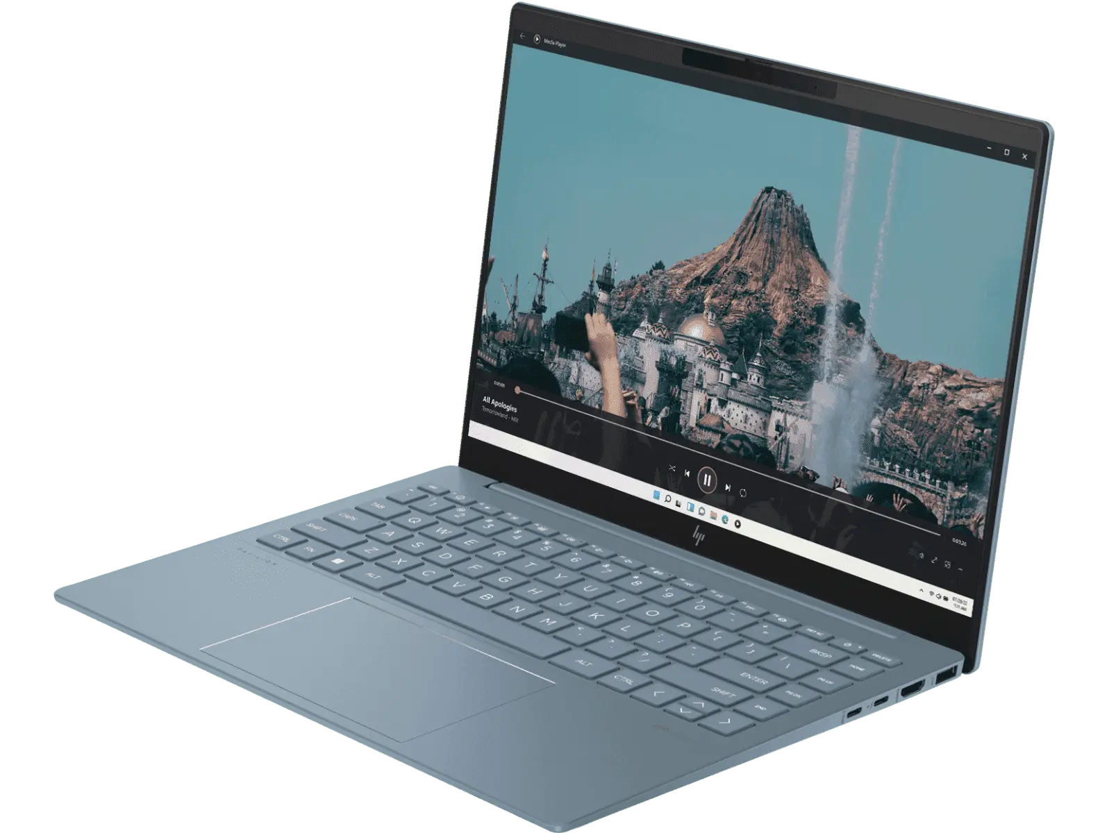 HP Pav Plus Laptop 14-ew1112TU Intel Core Ultra 5 Processor/16GB Ram /512GB RAM/ Win11/Microsoft Office Home 2024/ Intel ArcGraphics Graphic Card/ Screen Inch 14/Blue