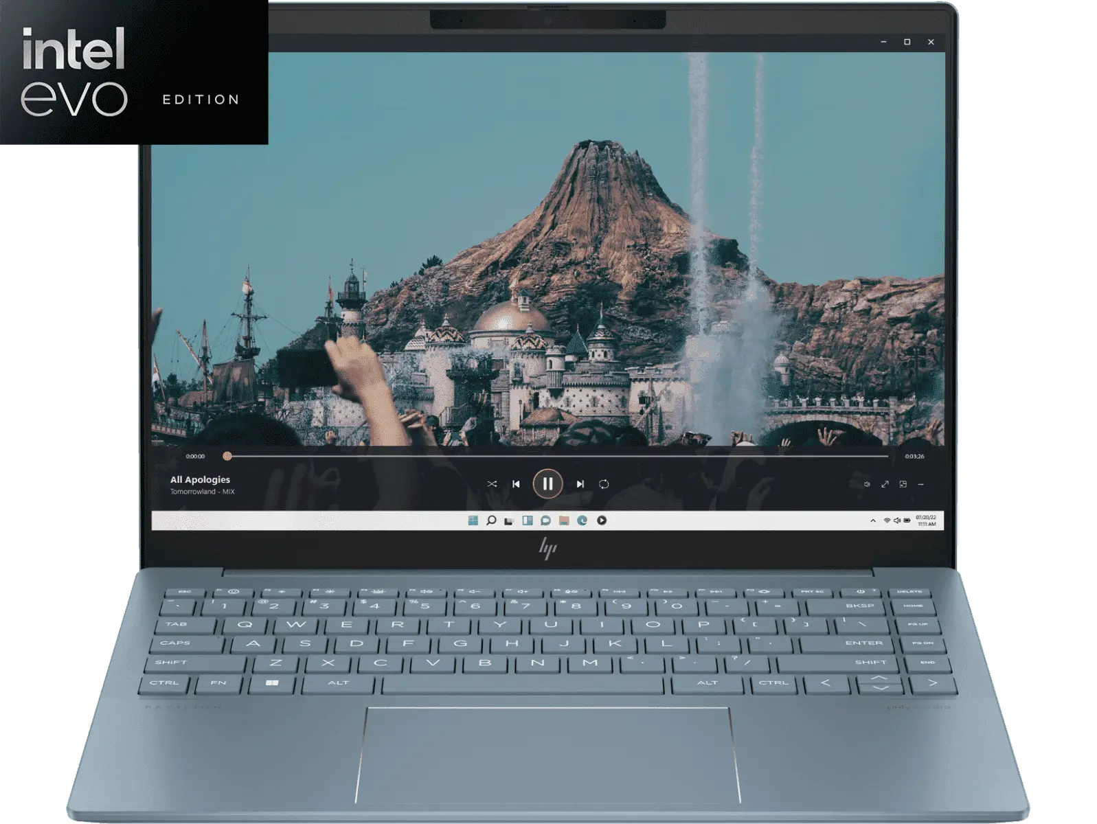 HP Pav Plus Laptop 14-ew1112TU Intel Core Ultra 5 Processor/16GB Ram /512GB RAM/ Win11/Microsoft Office Home 2024/ Intel ArcGraphics Graphic Card/ Screen Inch 14/Blue