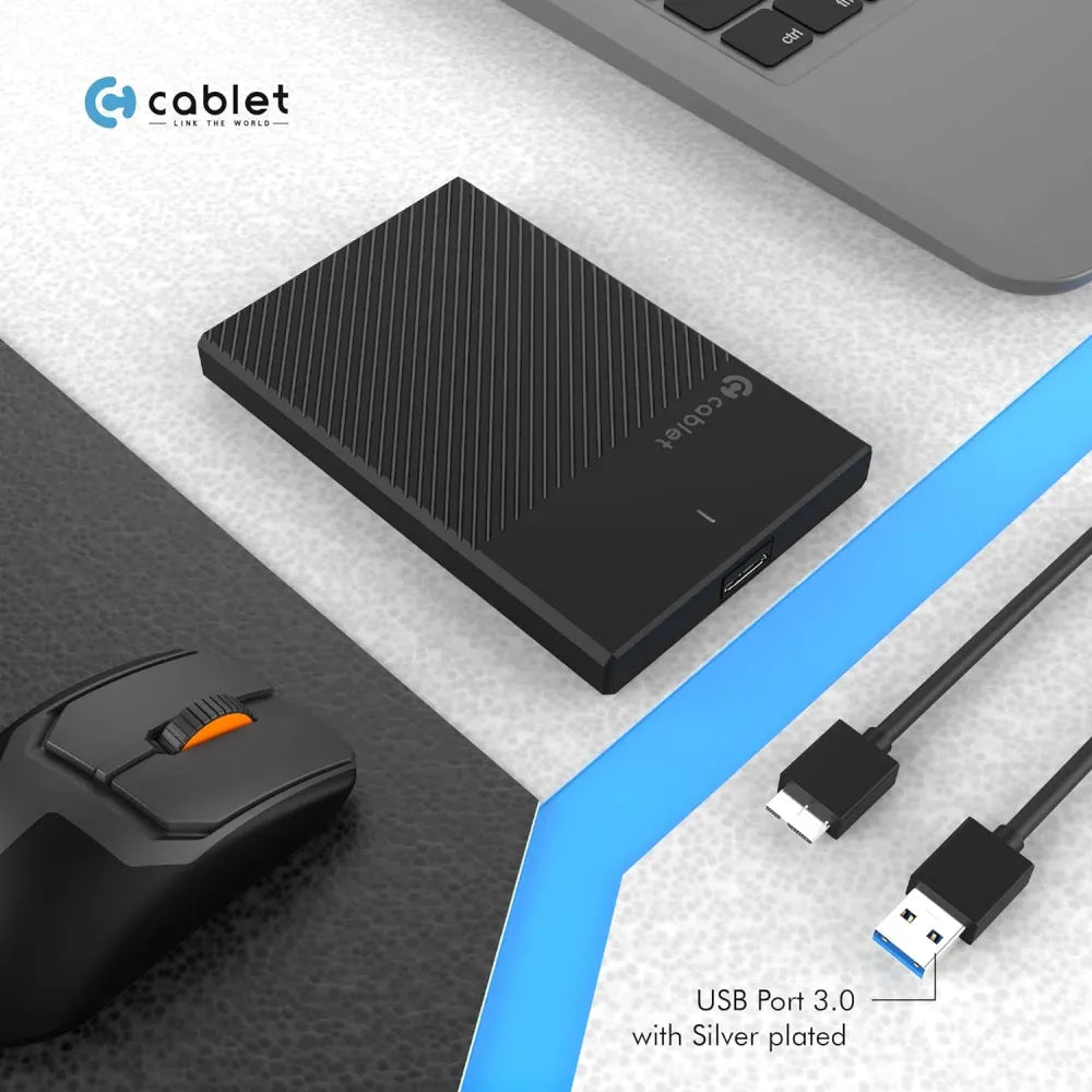 Cablet External SSD Casing 2.5 Inch Sata USB 3.0 HD2522 U3