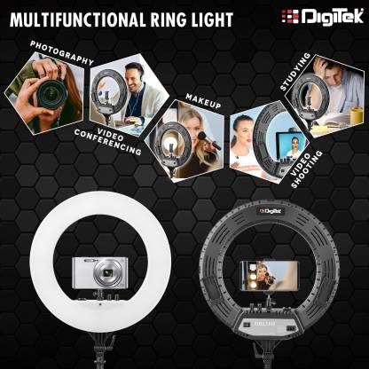 Digitek DRL 018H Professional 46 CM 18 inch Big LED Ring Light with 2 Color Modes