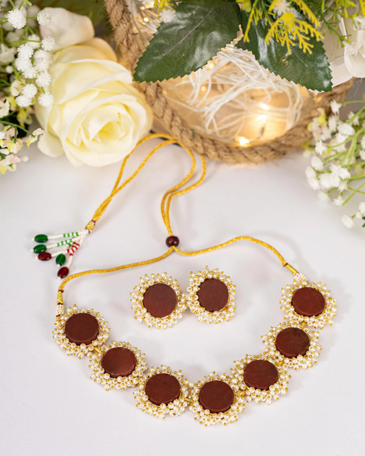 Chocolate Pearl Handcrafted Necklace My Store