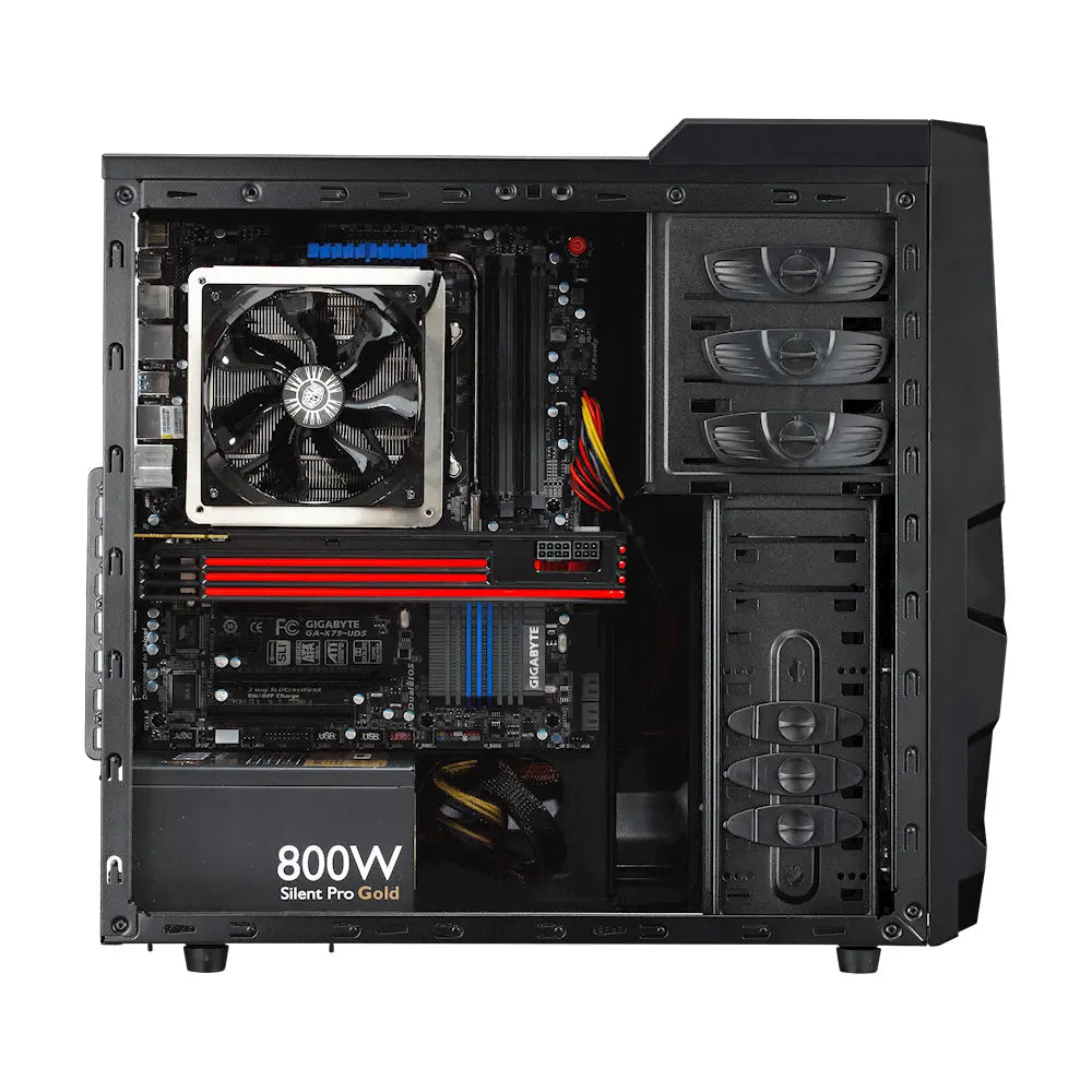 Cooler Master K380 ATX Mid-Tower Cabinet with Pre-Installed 120mm LED Fan