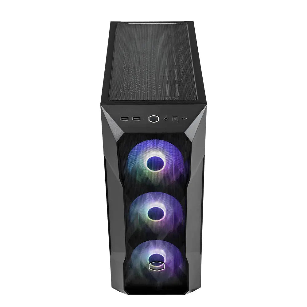 Cooler Master MasterBox TD500 Mesh V2 ATX Black Mid-Tower Cabinet with 3 Pre-installed Fans