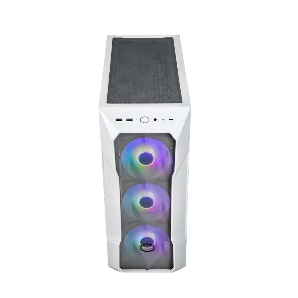 Cooler Master MasterBox TD500 Mesh V2 ATX White Mid-Tower Cabinet with 3 Pre-installed Fans