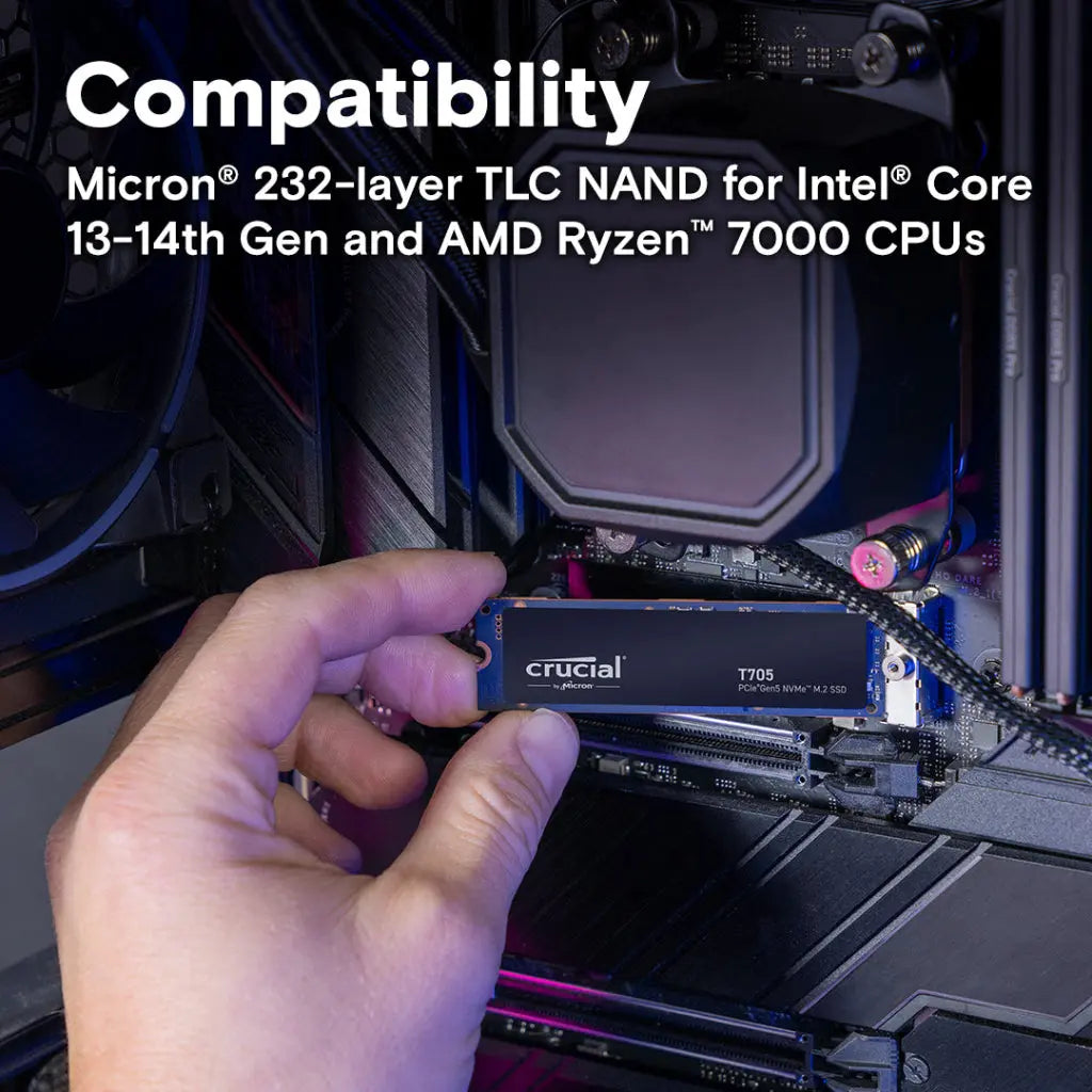 Crucial T705 4TB PCIe Gen5 NVMe M.2 2280 Internal Solid State Drive My Store