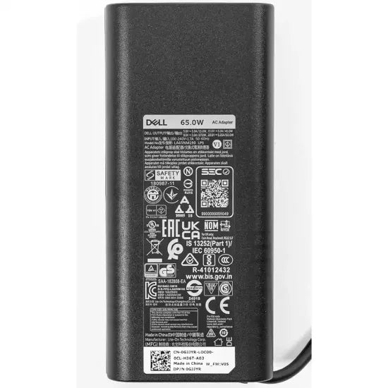 Dell Original 65w 20v/3.25a Type-C Laptop Adapter