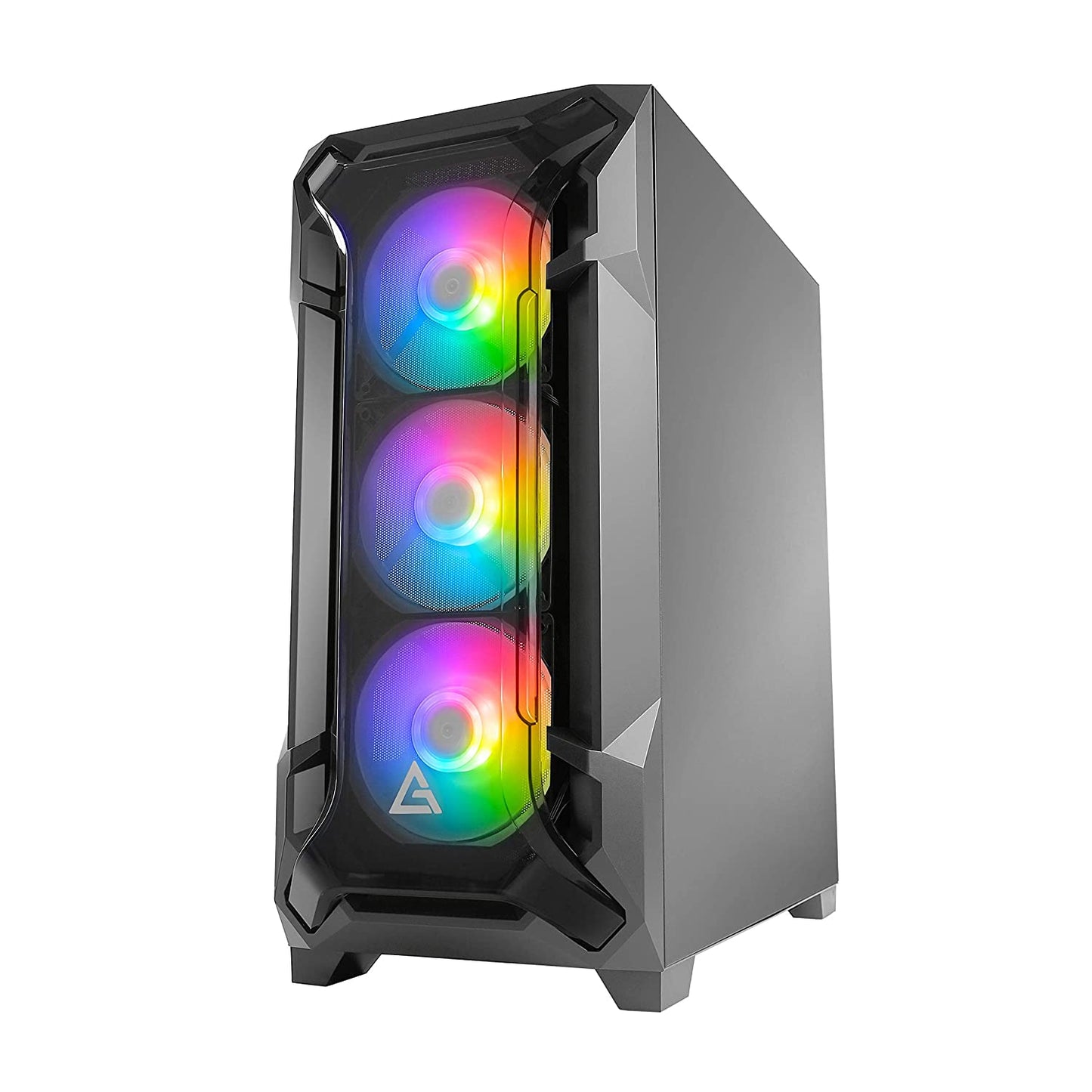 Antec DF600 Mid Tower Supports ATX, Micro-ATX, Mini-ITX Computer Case with 3 x 120 mm ARGB Fans in Front Mid Tower Cabinet