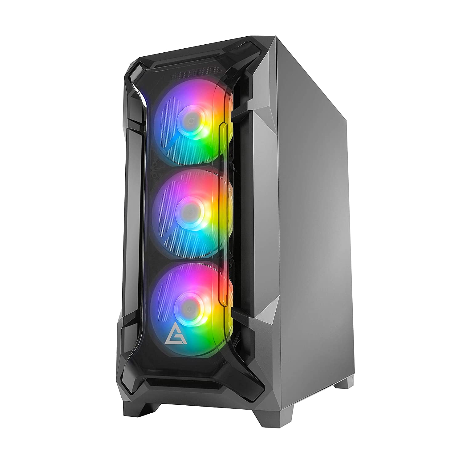 Antec DF600 Mid Tower Supports ATX, Micro-ATX, Mini-ITX Computer Case with 3 x 120 mm ARGB Fans in Front Mid Tower Cabinet