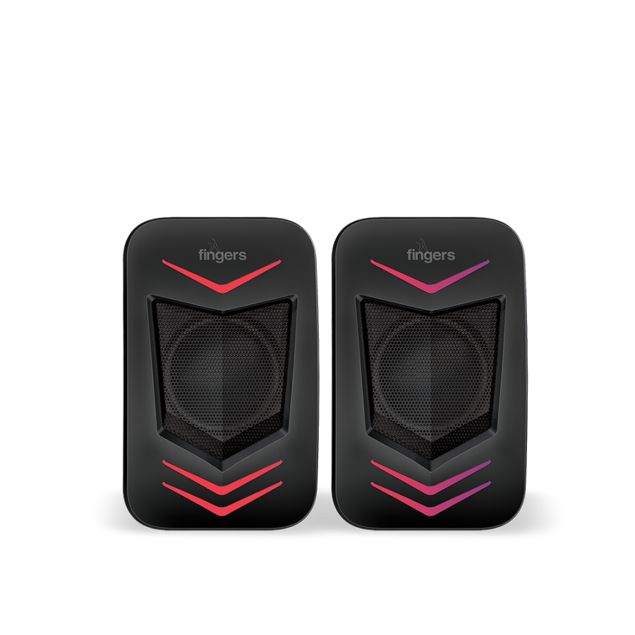 Fingers FunBeats Wired Speaker 6 W 2.0 Channel  Powerful Bass Black
