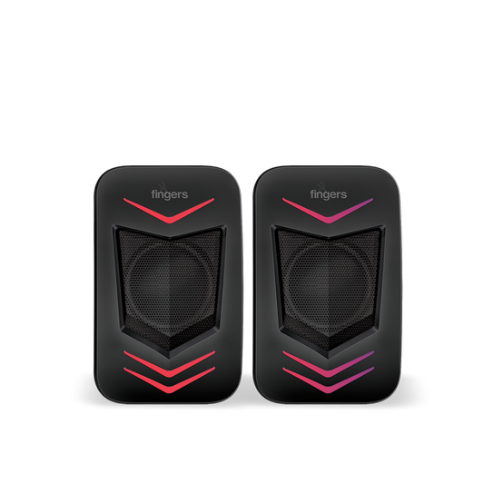 Fingers FunBeats Wired Speaker 6 W 2.0 Channel  Powerful Bass Black