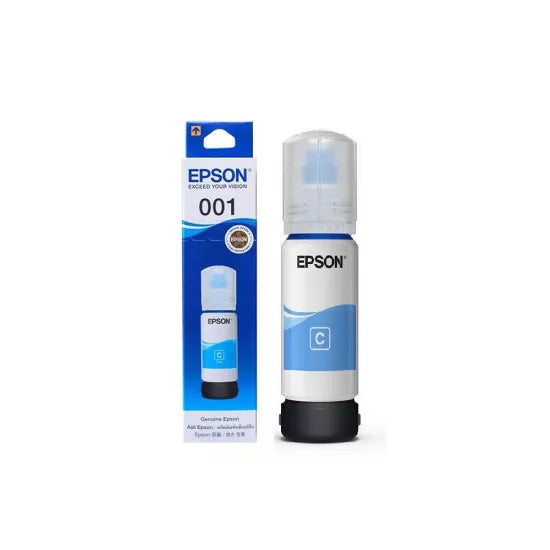 Epson 001 Cyan Genuine Inkjet Ink Bottle 70ml