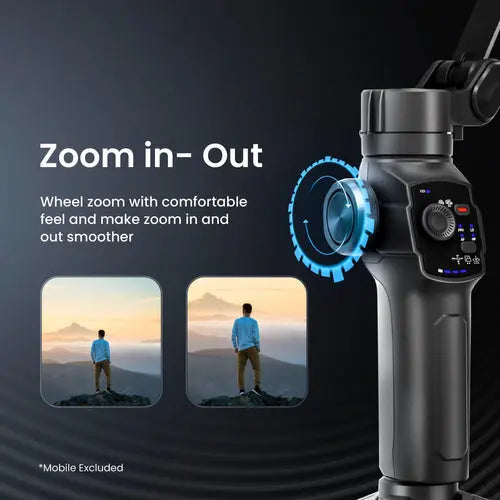 Digitek DSG-009F AI 3 Axis Smartphone Gimbal with Wide Angle and AI Face Tracker