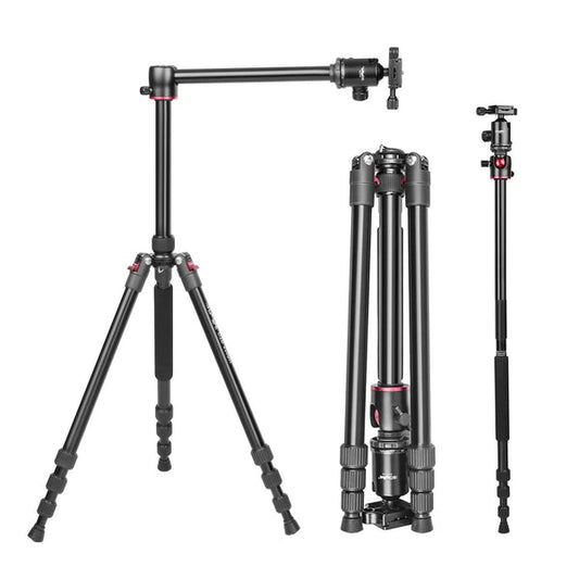 Digitek DTR 520 BH (60 Inch) Professional Aluminum Tripod Cum Monopod with Swivel Pan Head, for DSLR Camera  Maximum Operating Height: 4.95 Feet    Black DTR 520 BH