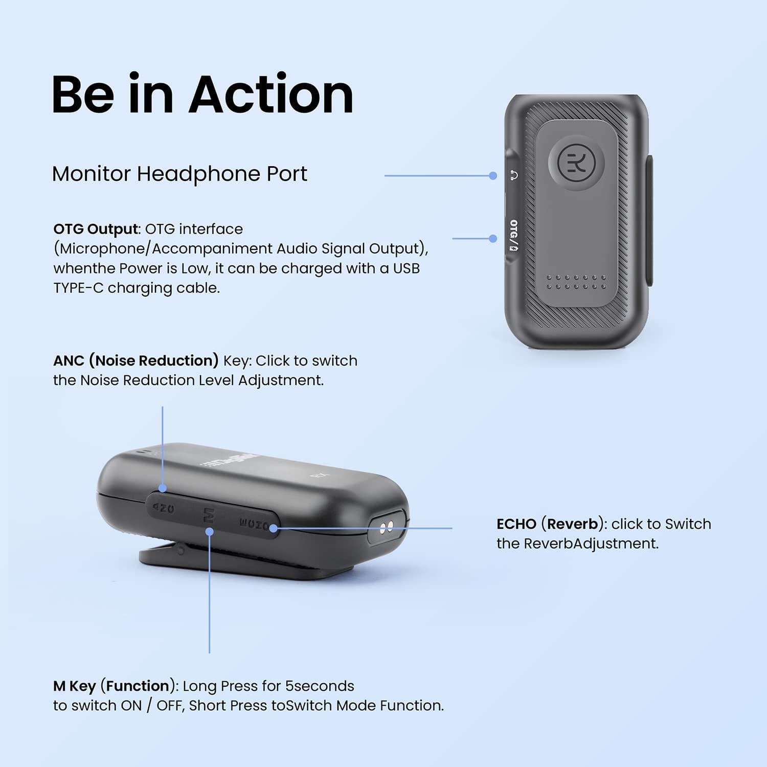 Digitek DWM-102 With 2 Noise Cancellation Wireless Microphone & 1 Receiver