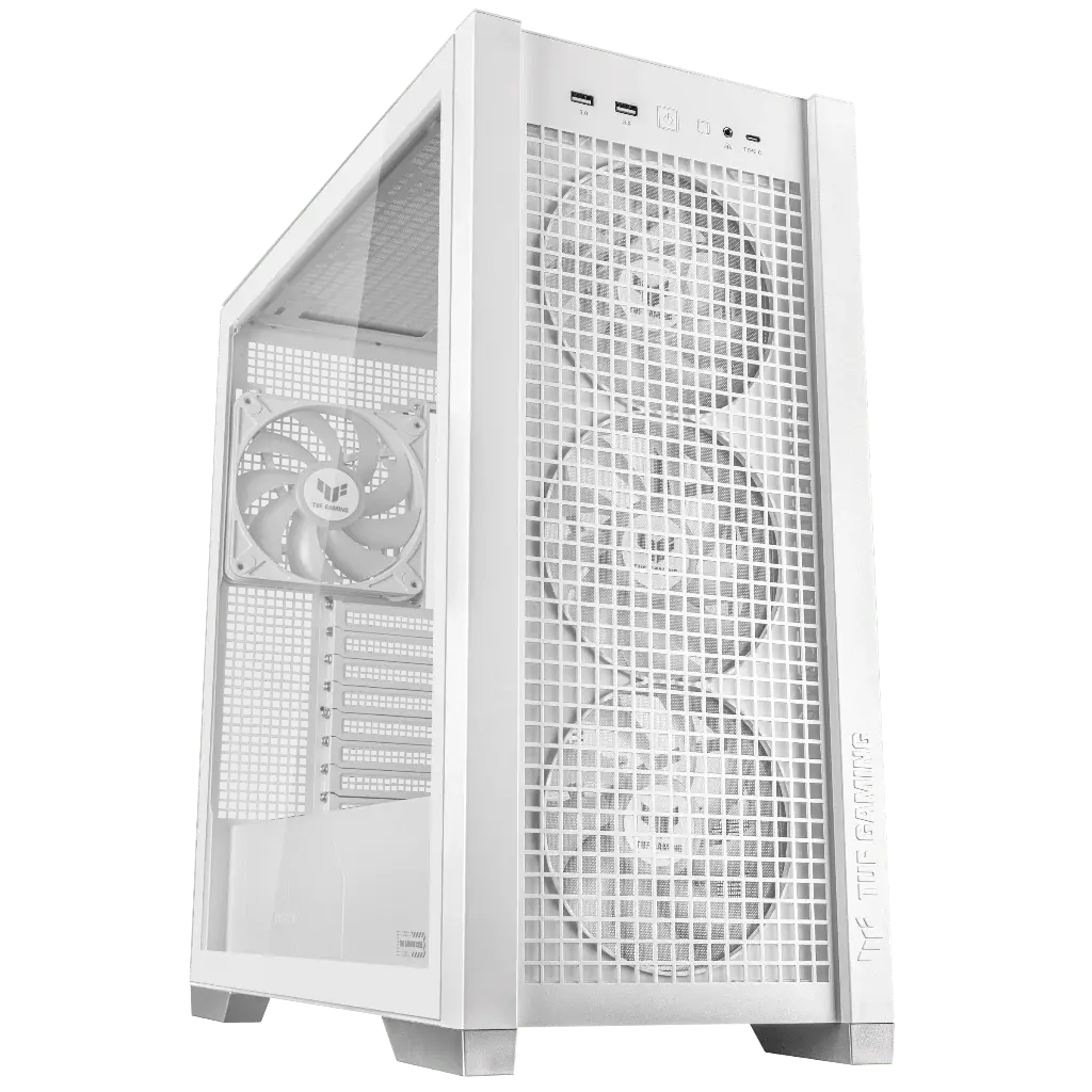 Asus TUF Gaming GT302 ARGB ATX mid-tower case-White