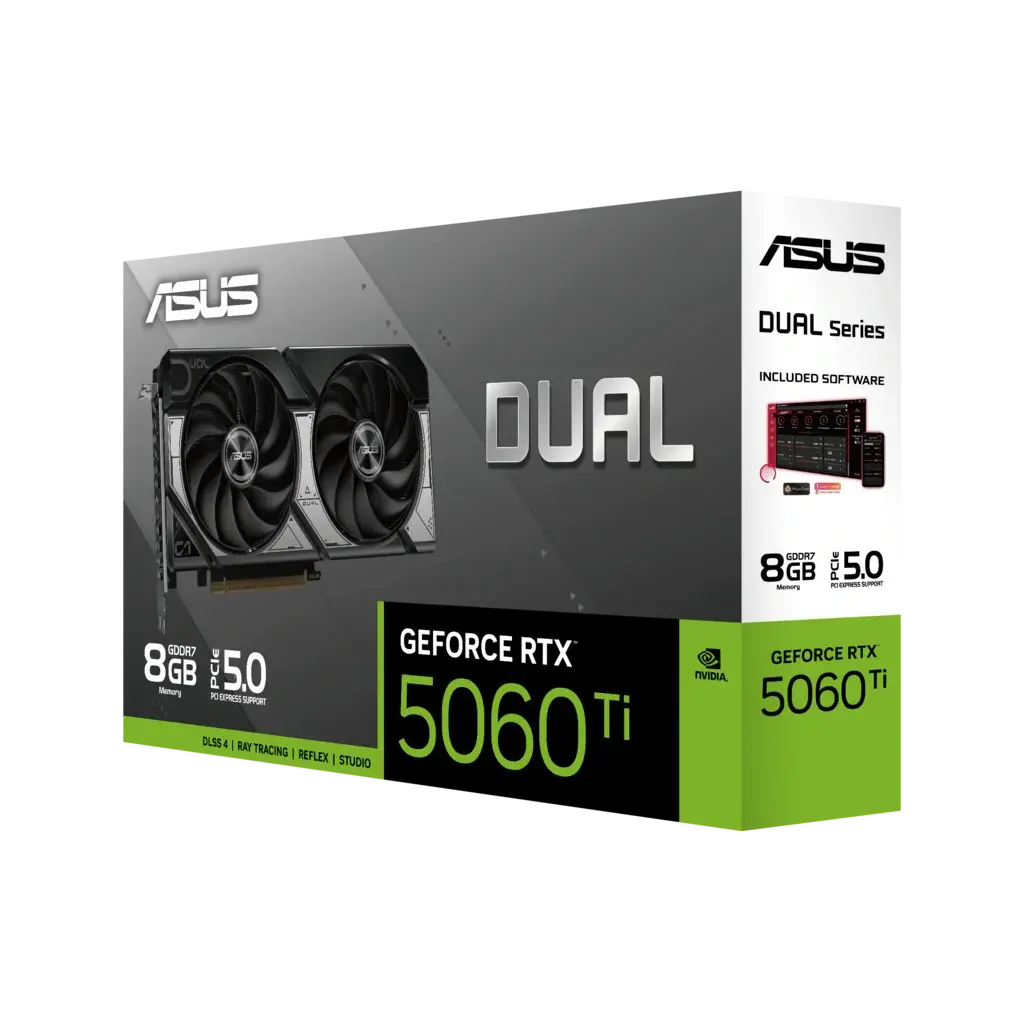 ASUS Dual GeForce RTX 5060 Ti 8GB GDDR7 Edition Graphics Card