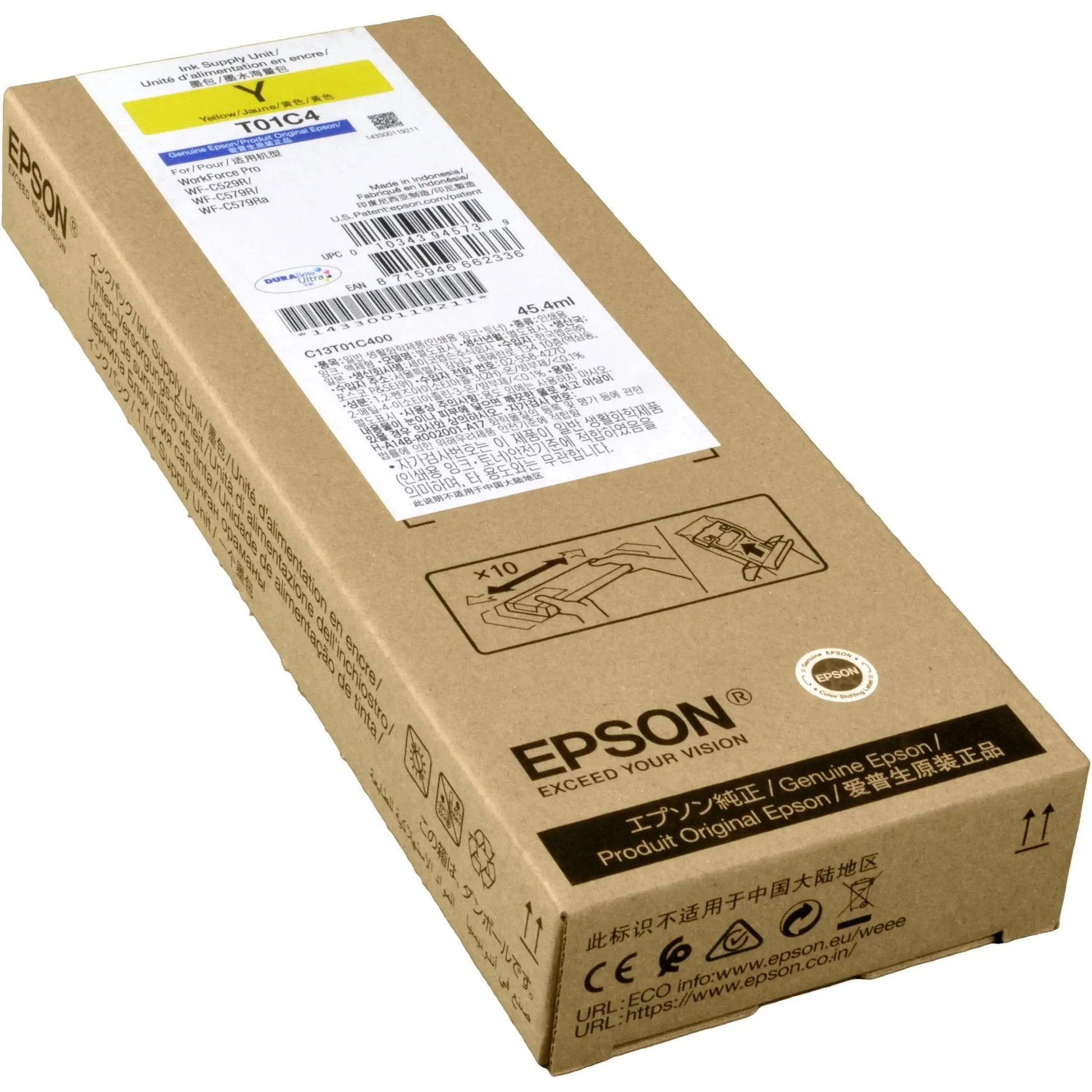 Epson Inkston Yellow Ink Cartridge  Compatible with - PX-M880FX,PX-S880X,WorkForcePro WF-C529R, WF-C579R,WF-C579Ra