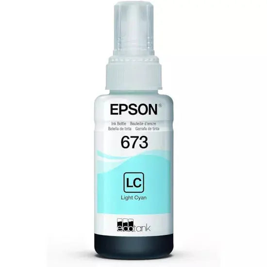 Epson 673 Light Cyan Genuine Inkjet Ink Bottle 70ml