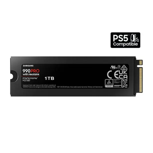 Samsung 990 PRO Heatsink 1TB M.2 NVMe PCIe 4.0 Internal Gaming SSD