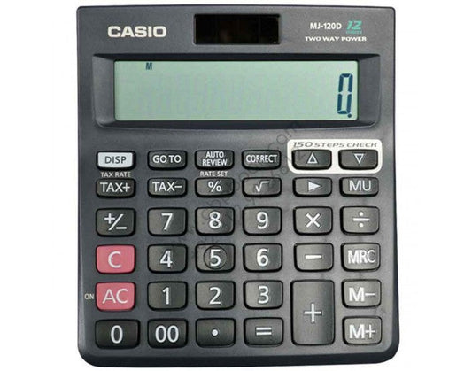 Casio MJ-120D 150 Steps Check and Correct Desktop Calculator with Tax Keys