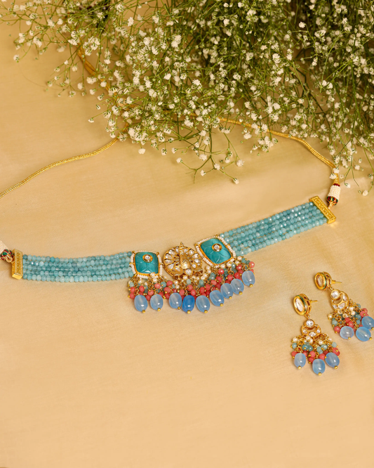 Ibiza Blue Handcrafted Necklace My Store