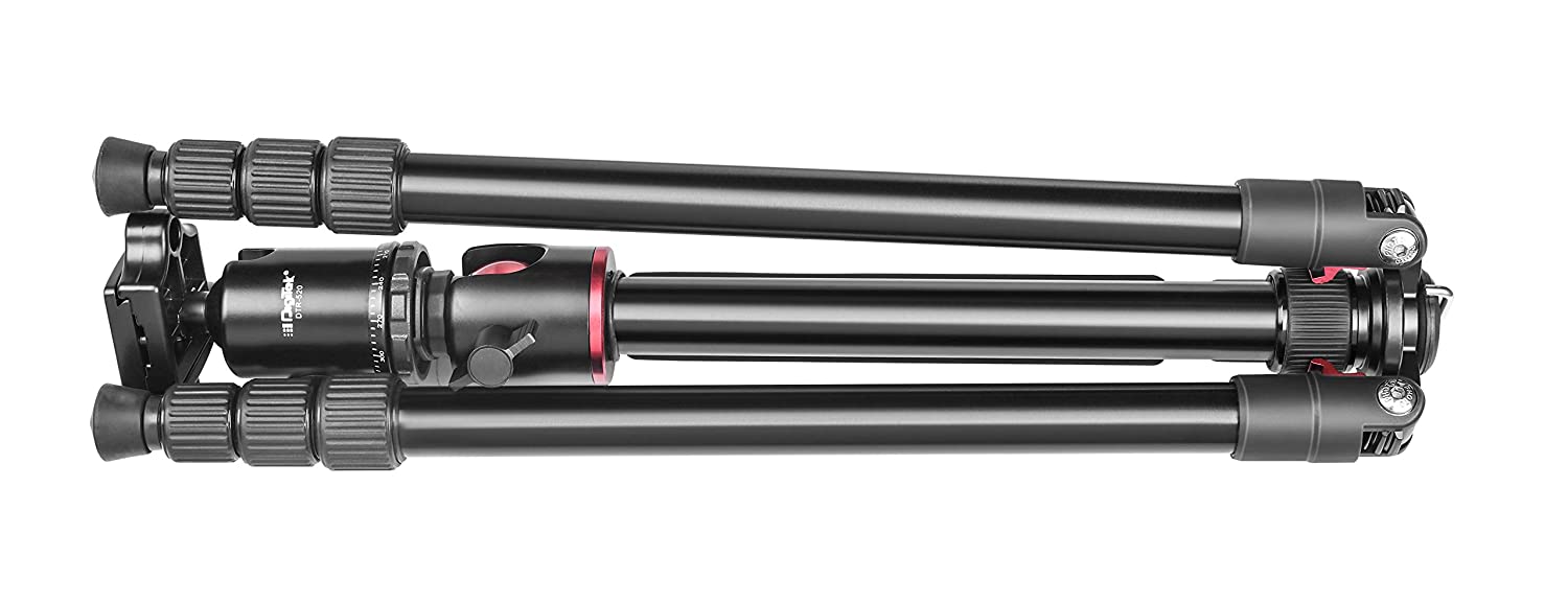 Digitek DTR 520 BH (60 Inch) Professional Aluminum Tripod Cum Monopod with Swivel Pan Head, for DSLR Camera  Maximum Operating Height: 4.95 Feet    Black DTR 520 BH