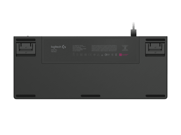 Logitech G515 TKL Wired Low Profile Gaming Keyboard, Fully Customisable RGB, Double-Shot PBT Keycaps, Tactile/Brown Switches - Black