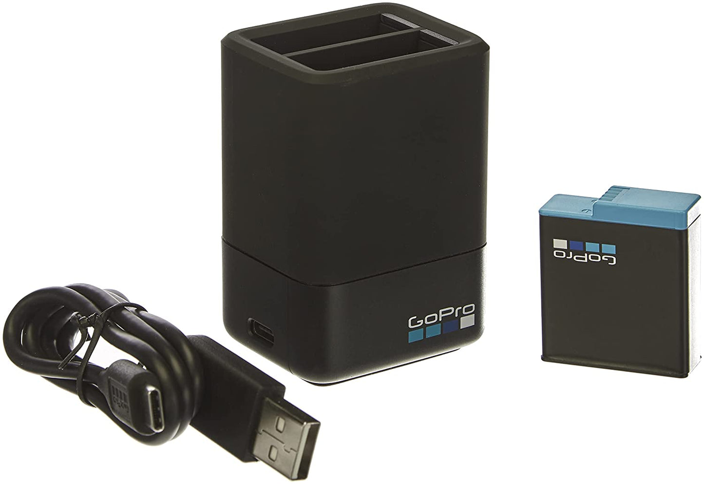 Gopro AJDBD-001-AS Dual Battery Charger + Battery for HERO8 Black  HERO7 Black  HERO6 Black Hero 5 Black