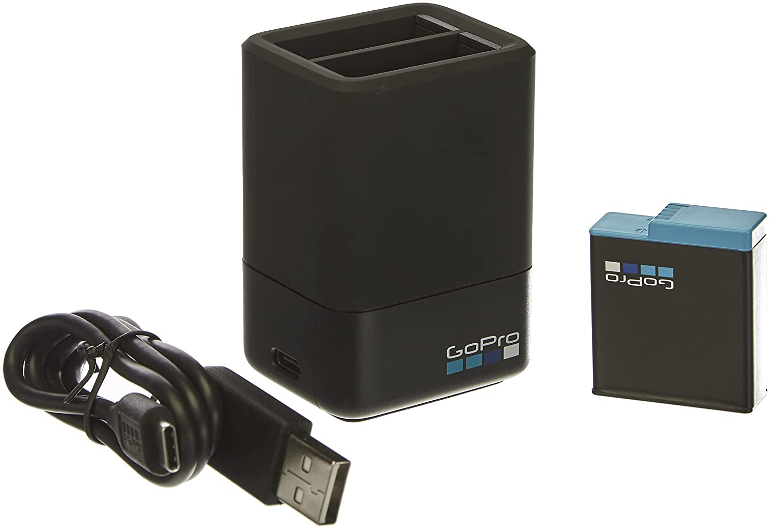 Gopro AJDBD-001-AS Dual Battery Charger + Battery for HERO8 Black  HERO7 Black  HERO6 Black Hero 5 Black