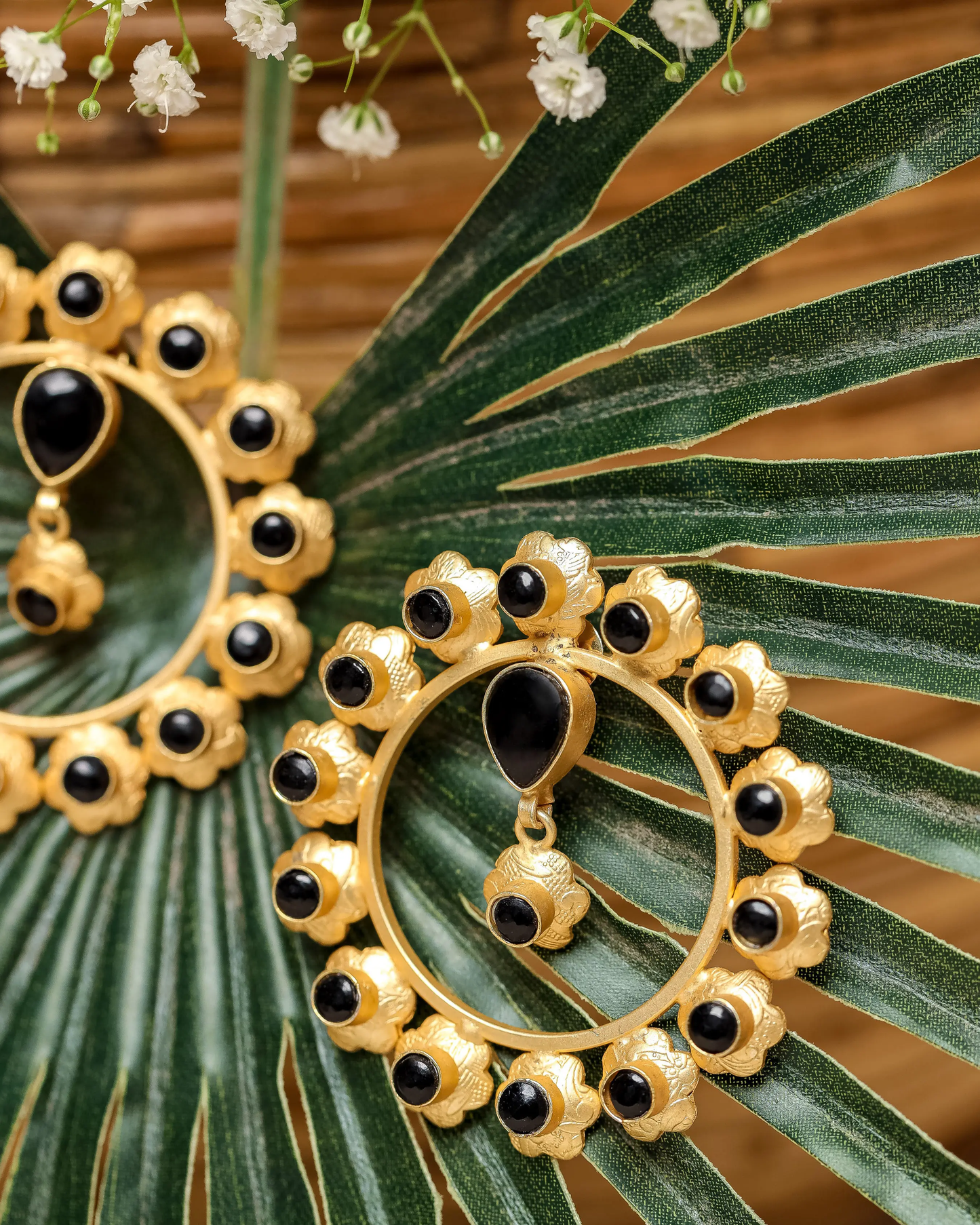 Gleaming Gold Handcrafted Brass Earrings My Store