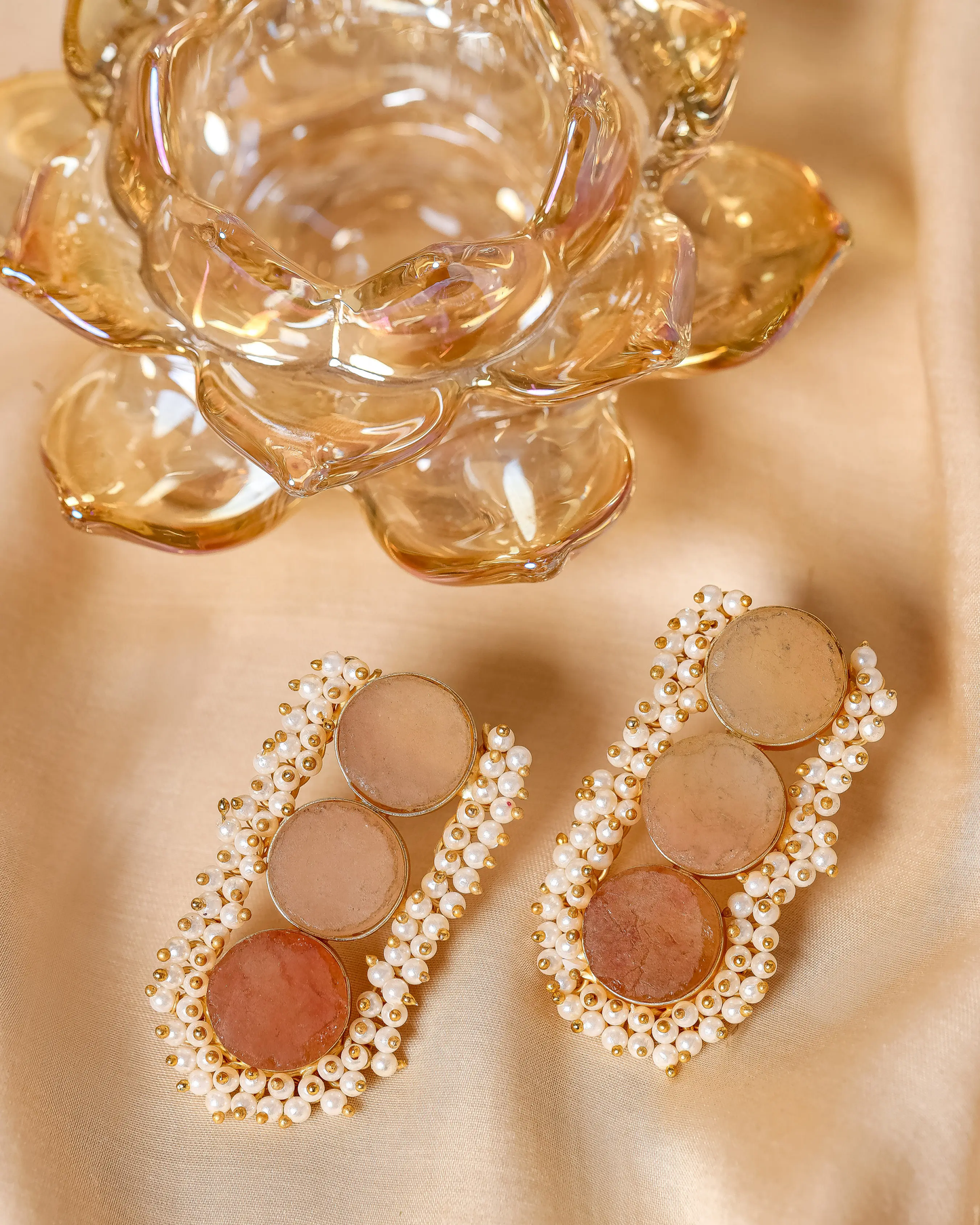 Gold Palace Handcrafted Brass Earrings My Store