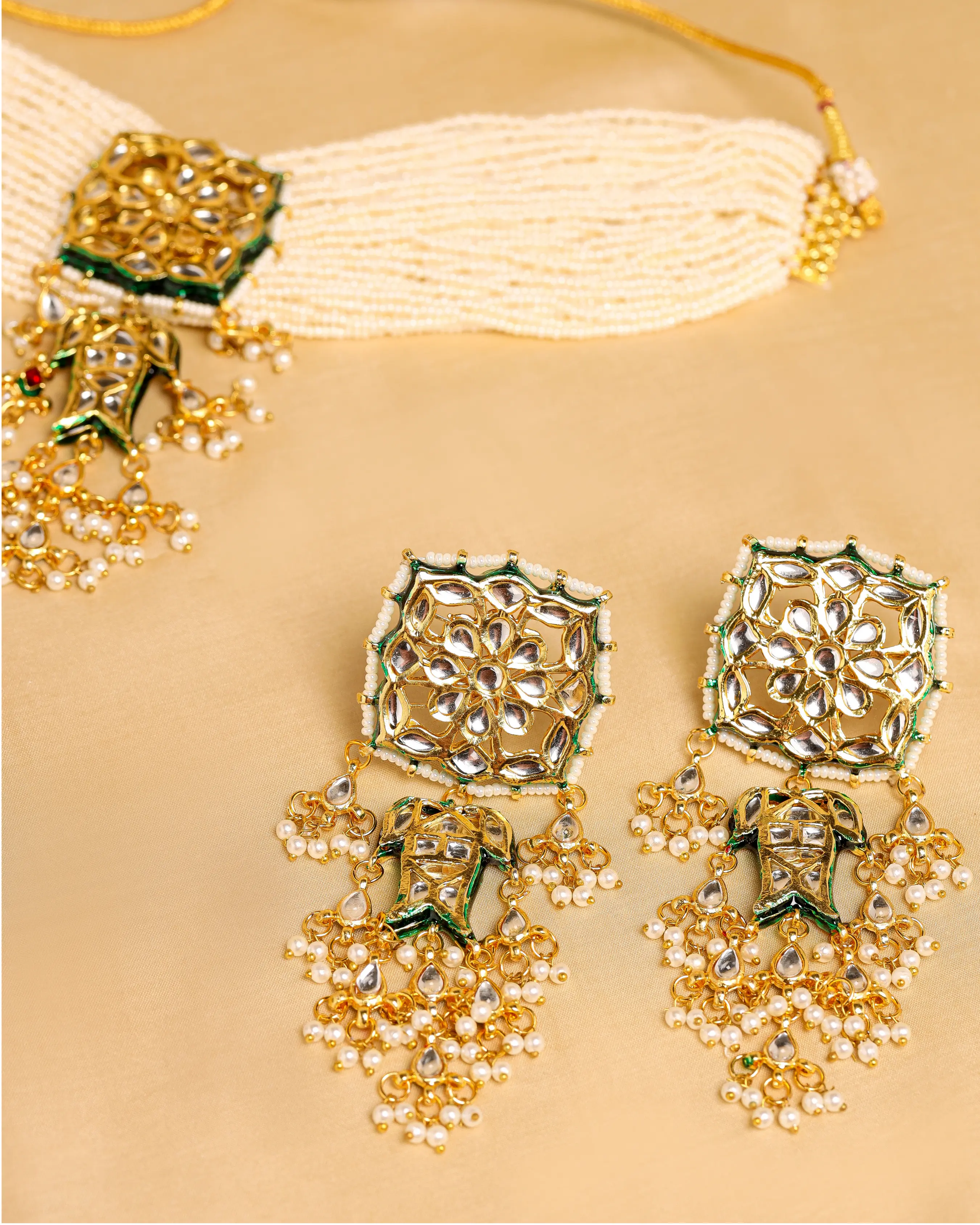 Lucent White Handcrafted Necklace My Store