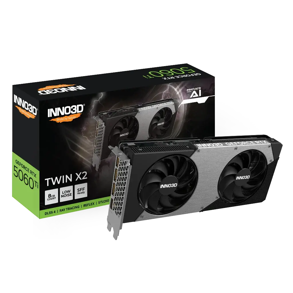INNO3D GeForce RTX 5060 Ti 8GB TWIN X2 GDDR7 Graphics Card