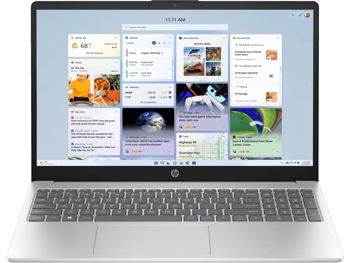 HP Lpatop 15-fd0468TU 13th Gen Intel Core i7 Processor/16GB RAM/512GB SSD/Win11/Microsoft Office Home & Student 2021/Intel Iris Xe graphics Card/Screen Inch 15.6/Silver