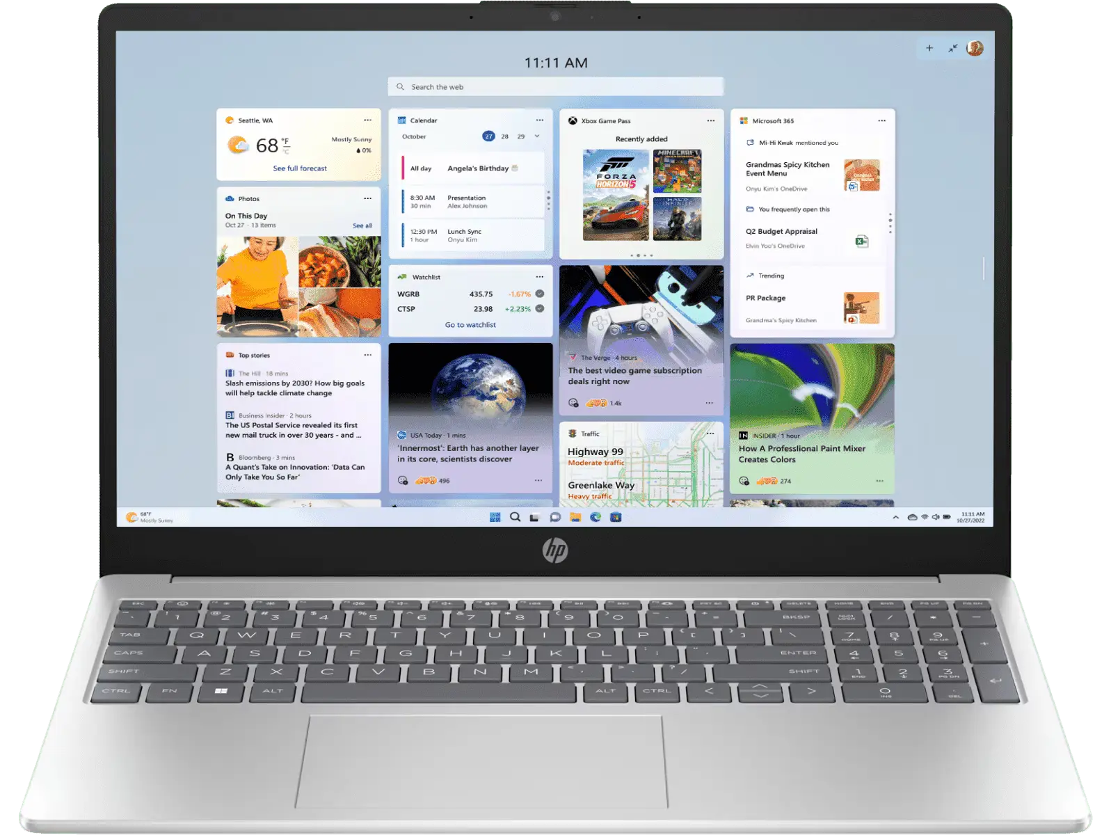 HP Lpatop 15-fd0468TU 13th Gen Intel Core i7 Processor/16GB RAM/512GB SSD/Win11/Microsoft Office Home & Student 2021/Intel Iris Xe graphics Card/Screen Inch 15.6/Silver