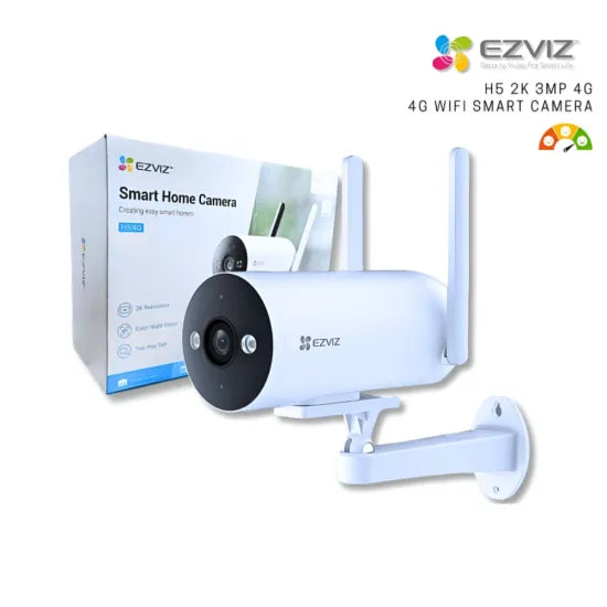 EZVIZ H5 3MP IP Bullet Camera Colour With 4G Sim Supported With Two Way Audio