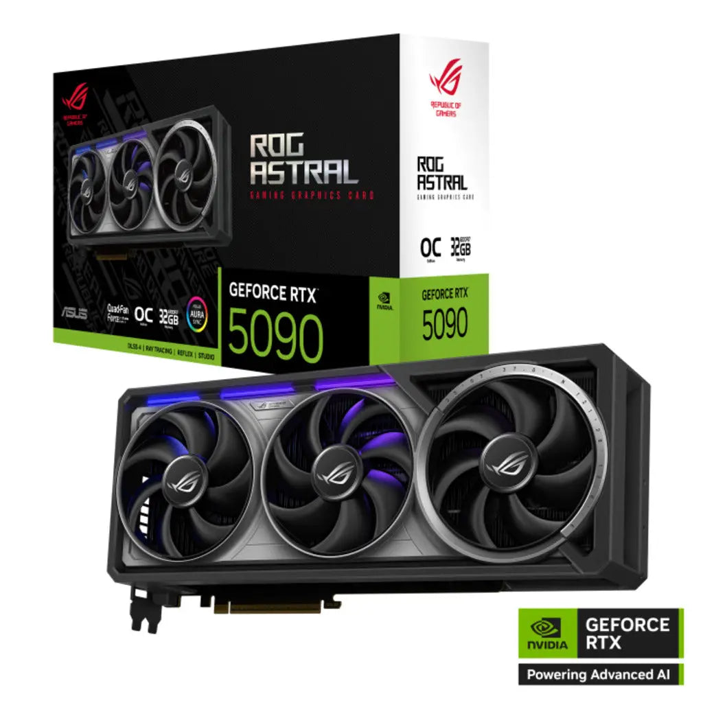 Asus ROG Astral GeForce RTX 5090 32GB GDDR7 OC Edition Triple Fan Graphics Card