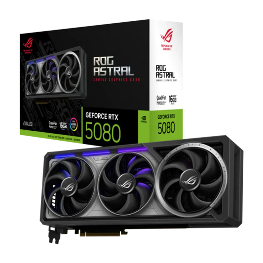 ASUS ROG Astral GeForce RTX 5080 16GB GDDR7 OC Edition Triple Fan Graphics Card