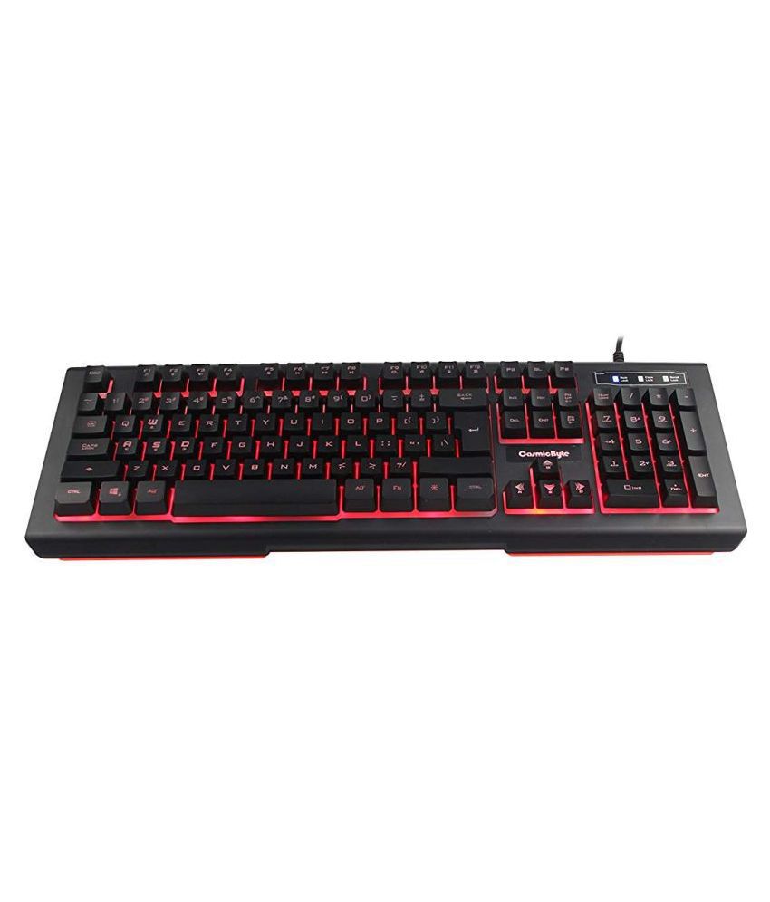 Cosmic Byte CB-GK-10 Corona Wired Gaming Keyboard with Red LED