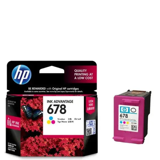 HP 678 Tri Color Genuine Ink Cartridge