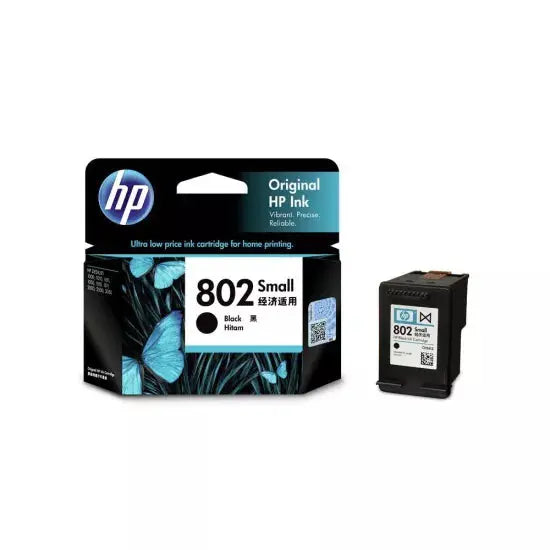 HP Genuine Ink Cartridge 802 Black Small