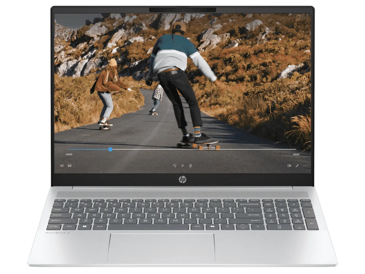 HP OmniBook 5 Laptop 16-ba1008TU 13th Gen Intel Core i5 Processor/16GB Ram/512GB SSD/Win11/Microsoft Office Home 2024/Intel Iris X Graphics Card/Screen Inch 16.0 2K/Glacier silver aluminum