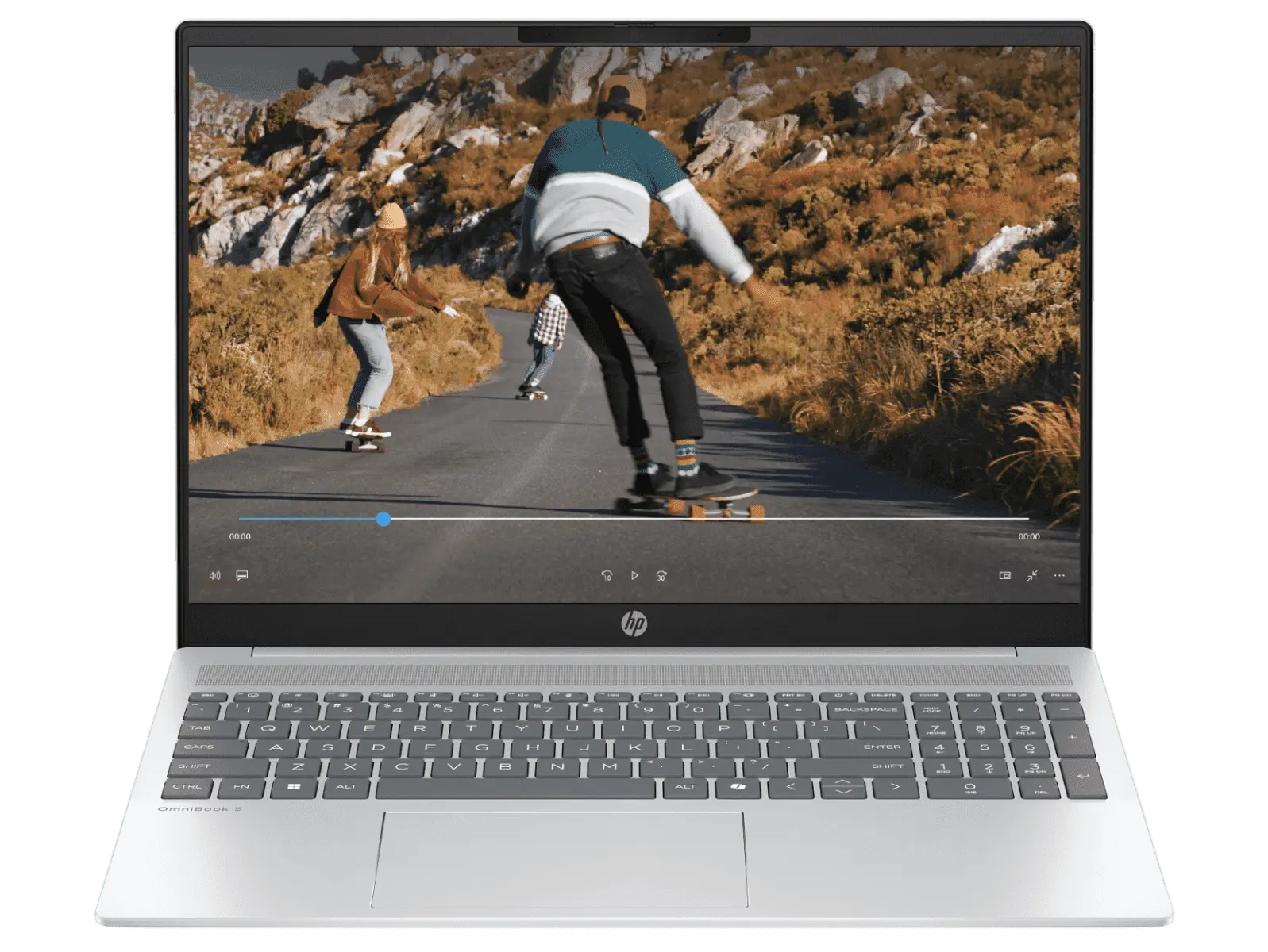 HP OmniBook 5 Laptop 16-ba1008TU 13th Gen Intel Core i5 Processor/16GB Ram/512GB SSD/Win11/Microsoft Office Home 2024/Intel Iris X Graphics Card/Screen Inch 16.0 2K/Glacier silver aluminum