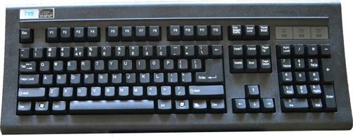 Tvs Gold Prime  Wired Keyboard Black