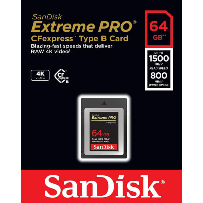 SANDISK 64GB CF EXPRESS CARD SPEED (R/W)1700/1200